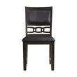 Pemberly Row Standard Height 5PC Dining Table Set w/ 4 Faux Leather Side Chairs