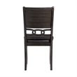 Pemberly Row Standard Height 5PC Dining Table Set w/ 4 Faux Leather Side Chairs