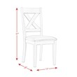 Pemberly Row Transitional Standard Height Side Chair Set in Cherry