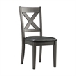 Pemberly Row Transitional 7PC Standard Height Dining Set in Gray
