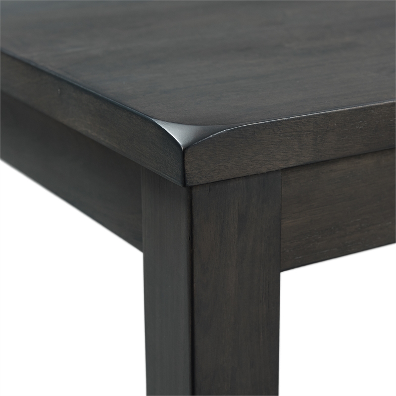 Pemberly Row Transitional 7PC Standard Height Dining Set in Gray