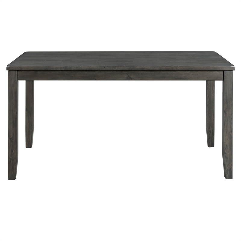 Pemberly Row Transitional 7PC Standard Height Dining Set in Gray