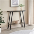 Pemberly Row Contemporary Multi-Functional Console Table in Gray