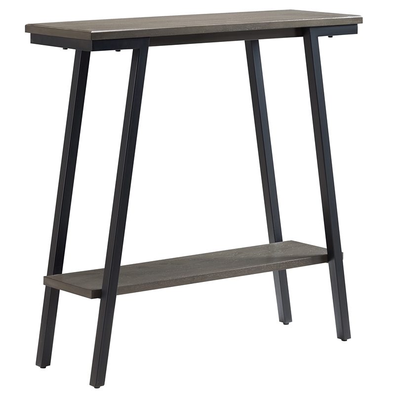 Pemberly Row Contemporary Multi-Functional Console Table in Gray