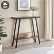 Pemberly Row Contemporary Multi-Functional Console Table in Gray