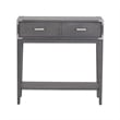 Pemberly Row One Drawer Wood Hall Stand with Shelf in Gray