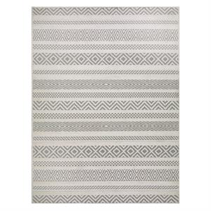 Pemberly Row Modern Multi-Pattern Indoor Outdoor Area Rug 5'3&quotx7'