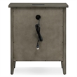 Pemberly Row Traditional Solid Hardwood Nightstand in Gray (Set of 2)