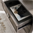 Pemberly Row Traditional Solid Hardwood Nightstand in Gray (Set of 2)