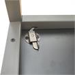 Pemberly Row Collapsible X Desk in Weathered Wood/Satin Nickel