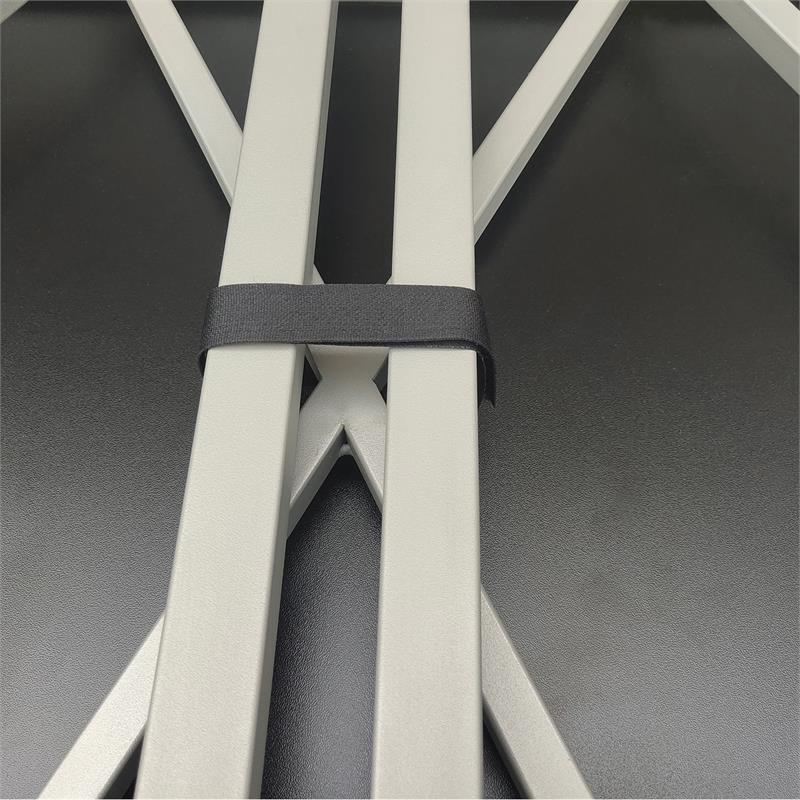 Pemberly Row Collapsible X Desk in Weathered Wood/Satin Nickel