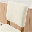 Pemberly Row Metal Counter Stool in Natural White Sand-Set of 4