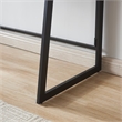 Pemberly Row Mixed Metal and Wood Desk in Gray Concrete/Gunmetal