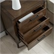Pemberly Row 3-Drawer Wood Nightstand Table with AC/USB in Espresso