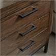Pemberly Row 3-Drawer Wood Nightstand Table with AC/USB in Espresso