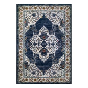 Pemberly Row Vintage Multicolor Medallion Boho Chic Area Rug 5'3&quot x 7'7&quot