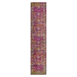 Pemberly Row Vintage Turkish Medallion Faded Fuchsia Area Rug 2'2