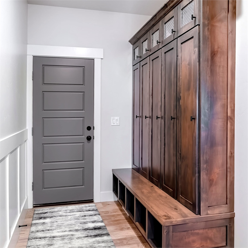 Pemberly Row Soft Shag Painterly Modern Rug Gray Area Rug Runner 2'2