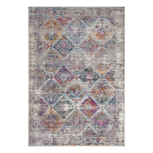 Pemberly Row Vintage Patchwork Boho Chic Faded Area Rug Rectangle 5'3&quot x 7'7&quot