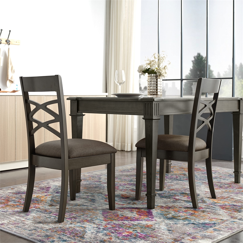 Pemberly Row Vintage Patchwork Boho Chic Faded Area Rug Rectangle 5'3