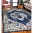 Pemberly Row Vintage Multicolor Medallion Boho Chic Faded Area Rug 7'10
