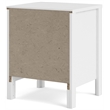 Pemberly Row Set of 2 5-Drawer Chest & 2 Drawer Nightstand in White