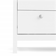 Pemberly Row Set of 3 5-Drawer Chest & 2 Nightstands in White