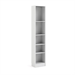 Pemberly Row Set of 2 Home Computer Office Desk 7 5-Shelf Bookcase in White