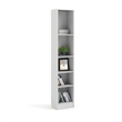 Pemberly Row Set of 2 Home Computer Office Desk 7 5-Shelf Bookcase in White