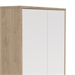 Pemberly Row Set of 2 Desk with 5-Drawers & 6-Shelf Bookcase with Doors