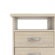 Pemberly Row Set of 2 Desk with 5-Drawers & 3-Shelf Adjustable Bookcase
