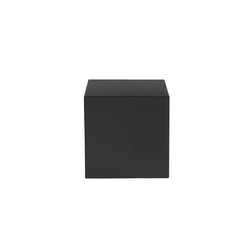Pemberly Row Contemporary / Modern Small Metal Side Table in Black