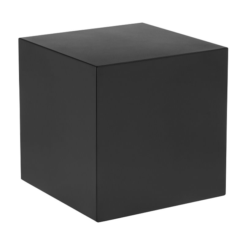 Pemberly Row Contemporary / Modern Small Metal Side Table in Black