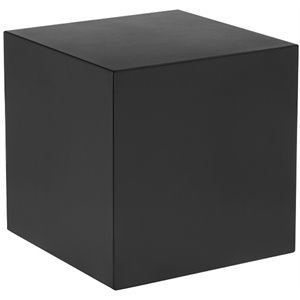 Pemberly Row Contemporary / Modern Small Metal Side Table in Black