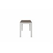 Pemberly Row 3-piece Aluminum Frame Patio Dining Set in White/Gray