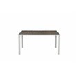 Pemberly Row 3-piece Aluminum Frame Patio Dining Set in White/Gray