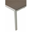 Pemberly Row 3-piece Aluminum Frame Patio Dining Set in White/Gray