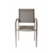 Pemberly Row Aluminum Frame Patio Dining Char in Gray (Set of 6)