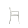 Pemberly Row Aluminum Frame Patio Dining Char in White (Set of 6)