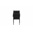 Pemberly Row 7-piece Modern Aluminum Frame Patio Dining Set in Black