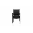 Pemberly Row 7-piece Modern Aluminum Frame Patio Dining Set in Black