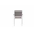 Pemberly Row 7-piece Aluminum Frame Patio Dining Set in White/Gray