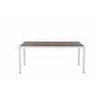 Pemberly Row 7-piece Aluminum Frame Patio Dining Set in White/Gray