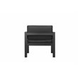 Pemberly Row Modern Aluminum Outdoor Chair in Powder Coated Black