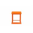 Pemberly Row Modern Aluminum Patio Side Table in Powder Coated Orange