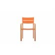 Pemberly Row 7-piece Aluminum Frame Patio Dining Set in Orange