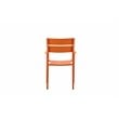 Pemberly Row 7-piece Aluminum Frame Patio Dining Set in Orange