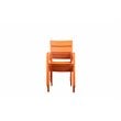 Pemberly Row 7-piece Aluminum Frame Patio Dining Set in Orange