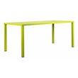 Pemberly Row Modern Aluminum Frame Patio Dining Table in Green