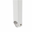 Pemberly Row Modern Aluminum Frame Patio Loungers in White (Set of 2)